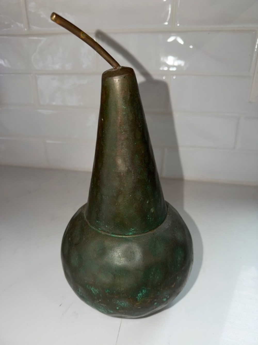 ARTERIORS Black and Green Patina Decorative Vase Base